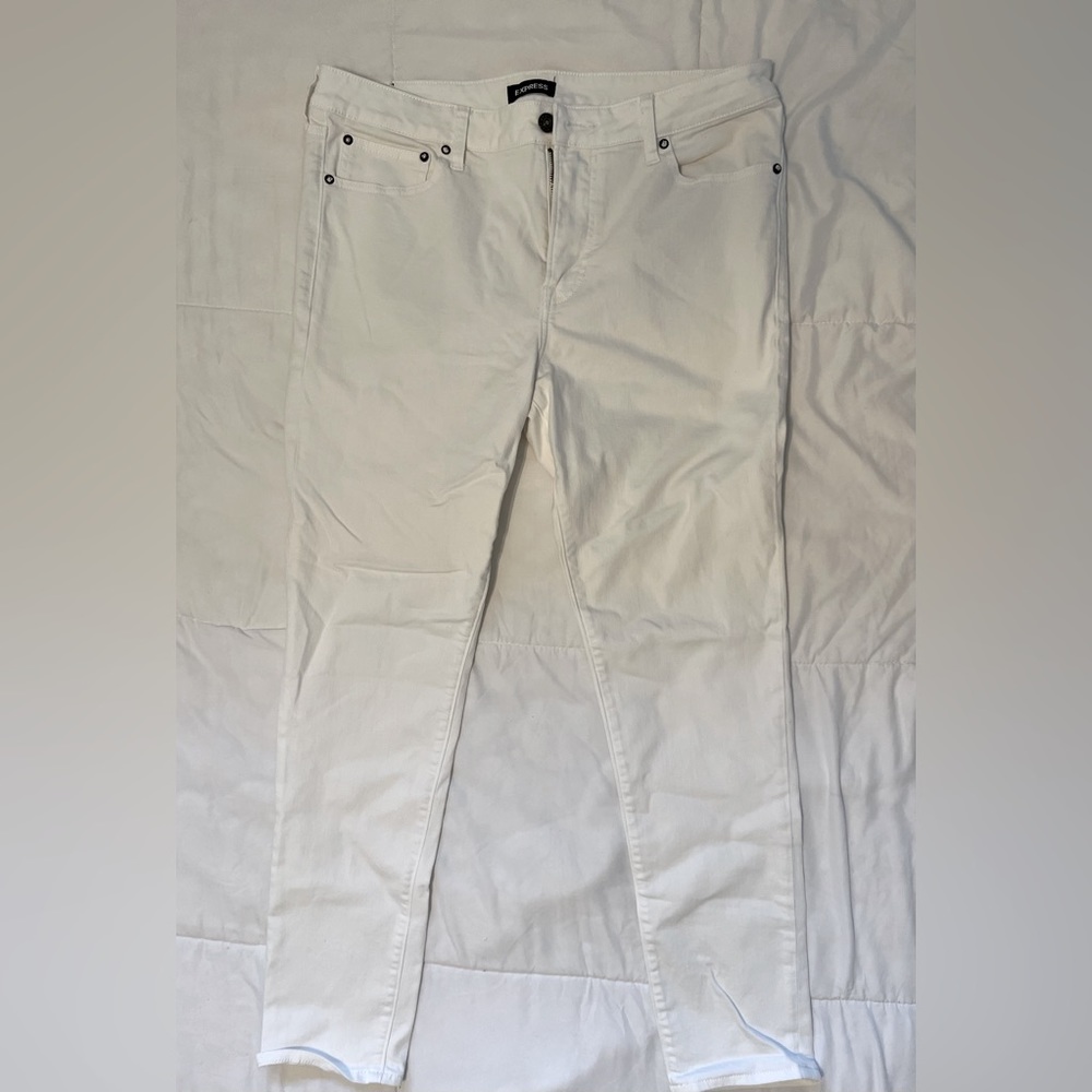 Express Men’s Hyperstretch Skinny Jeans waist 36 length 32 - White Wash